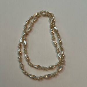 Pearl colored bead necklace